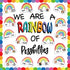 51Pcs Classroom Bulletin Board Decorations Set - We are A Rainbow of Possibilities Cutouts with Rainbow Border Trim for Teacher School Classroom B...