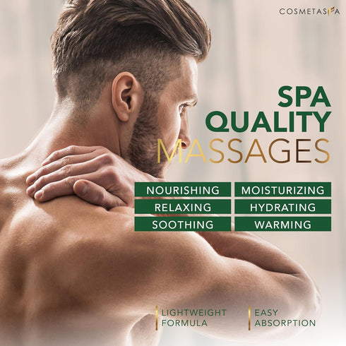 Cosmetasa Sore Muscle Massage Oil with Deep Tissue Massager - Thumb Saver and Oil Soothes Muscle and Joint with Arnica Extract, Peppermint, Chamom...