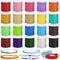 Cridoz 20 Rolls Wax String for Bracelet Making, Waxed Thread Bracelet Cord, Waxed Polyester Cord Bracelet Rope for DIY Bracelets, Necklace and Mac...