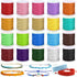 Cridoz 20 Rolls Wax String for Bracelet Making, Waxed Thread Bracelet Cord, Waxed Polyester Cord Bracelet Rope for DIY Bracelets, Necklace and Mac...