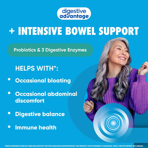 Digestive Advantage Intensive Bowel Support Probiotics Supplement, 96 Count...