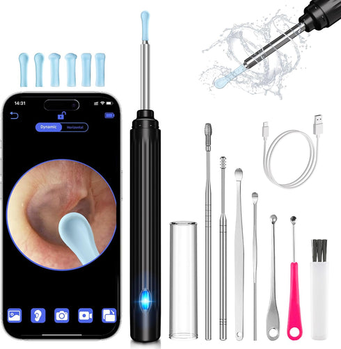 Ear Wax Removal Kit,Ear Cleaner with Camera,Ear Cleaning Kit 1269P HD Otoscope with Lights and 6 Ear Picks, Earwax Removal for Adults and Children...