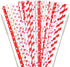 JANYUN 40 Pieces Valentine's Day Drinking Straws BPA-Free 9" Printing Hard Platic Valentine Holiday Reusable Straws for Family or Party Favors Sup...