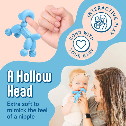SplashEZ Baby Teether 100% Silicone Baby Teething Toys | Teethers for Babies 3-6 Months, 6-12 Months, Infant, Newborns 0+ BPA-Free, Certified Safe...