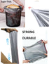 60 Count Small Drawstring Trash Bags 4 Gallon Tear-Free Gray Individual Unscented Small Garbage Bags Separated Unscented for Bathroom Kitchen...