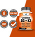 American Standard Supplements Vitamin D3 5000 IU (125mcg) Plus Vitamin K2 (MK7) 200mcg Per Capsule - Gluten Free, Non-GMO, 120 Capsules, 120 Servi...