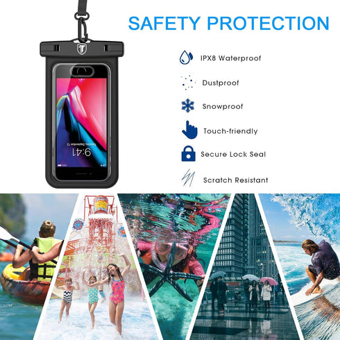 Floating Waterproof Phone Pouch with Lanyard Armband Dry Bag Holder Underwater Case for Samsung Galaxy S24 S23 S22 S21 S20 S10e S10 Note 20 Ultra ...