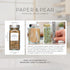 Modern Style White Spice Labels (no jars) by Paper & Pear - Oil Resistant Kitchen Pantry Labels - 1.25” Square Spice Labels Stickers - Durable Spi...