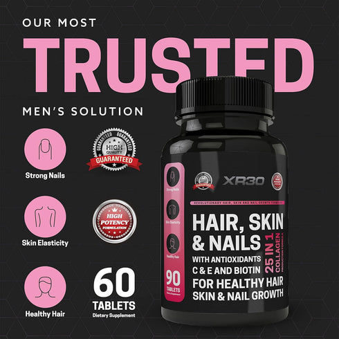 Hair, Skin & Nail - with Antioxidants C & E and Biotin - 90 Tablets - Made in USA...