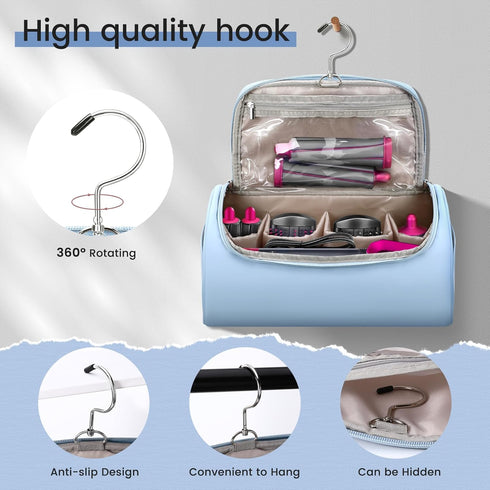 Ideashop Carrying Case for Shark Flexstyle, Travel Case for Dyson Airwrap, Waterproof Airwrap Travel Storage Bag, Potable Travel Carrying Case for...