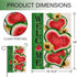 Welcome Summer Watermelon Garden Flag Double Sided, Sunflower Decorative Yard Outdoor Home Small Decor, Seasonal Burlap Outside House Decoration 1...