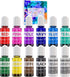 Alcohol Ink Set - 12 x 0.35oz Colors Alcohol Based Ink for Epoxy Resin Painting, Resin Petri Dish Making, Resin Art - Concentrated Alcohol Paint C...