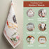 100% Cotton Kitchen Towel Campagne Maison d' Hermine Set of 2 Super Soft Highly Absorbent Hotel Quality Quick Drying Cleaning Dishcloth Tea Bar To...
