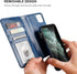 Bocasal for iPhone 11 Wallet Case with Card Holder PU Leather Magnetic Detachable Kickstand Shockproof Wrist Strap Removable Flip Cover for iPhone...