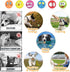 Latex Dog Squeaky Toys Balls for Teething Puppies, Small, Medium Dogs, 6 Pcs Bouncy Cute Face Pet Dog Toys...
