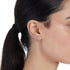 Amazon Essentials Cubic Zirconia Butterfly and Bar Stud Earring Set...