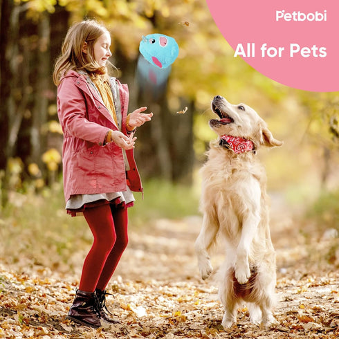 Petbobi Interactive Dog Toys Monster Plush Toy Shake Squeaky Crazy Bouncer Ball Battery Operated Toy for Small Medium Puppy Motorized Entertainmen...