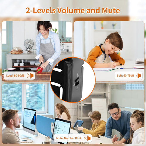 VOCOO Magnetic Kitchen Timer for Cooking with Count Up Countdown, Digital Timer Battery Powered with Large Display, 2 Brightness and Volume Levels...