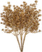 Christmas Artificial Flowers, Golden Baby Breath Gypsophila Plastic Plant Fake Plants for Wedding Bridal Bouquet Party Indoor DIY Home Office Tabl...