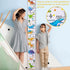Beinou Baby Growth Chart Ruler for Kids Wood Frame Height Measure Chart 7.9in x 79in Canvas Hanging Height Growth Chart...