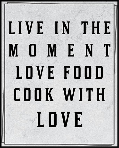 Posterizer 1 pcs-Kitchen Print-Funny Quotes-love food-cook with love-Kitchen & Bar Art-Comedy Art-Art Poster Print for Home, Office, Store, Bar- u...