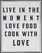 Posterizer 1 pcs-Kitchen Print-Funny Quotes-love food-cook with love-Kitchen & Bar Art-Comedy Art-Art Poster Print for Home, Office, Store, Bar- u...