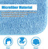 Reusable Microfiber Mop Pads, 6 Pack 18''x 6'' Mop Head Replacement, Wet/Dry Home & Commercial Cleaning Scrubbing Floor Mop Pad- Blue...