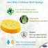 Cellulose Bath Sponge,100% All Natural Pure Baby Bath Sponge, Biodegradable, Hypoallergenic, Soft & Absorbent Sponge For Baby's Skin, Made in Turk...