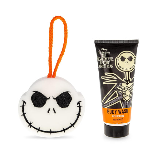 MAD Beauty Nightmare Before Christmas Body & Set, Tim Burton's The Nightmare Before Christmas, Jack Skellington, Body Wash & Sponge, Coconut Fragr...