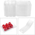 MILIVIXAY Wax Melt Containers-6 Cavity Clear Empty Plastic Wax Melt Molds-25 Packs Heart Shape Clamshells for Tarts Wax Melts....