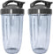 Blendin Replacement Parts, Compatible with Nutribullet 600W, 900W, NB-101B, 900 Pro Series Blenders (2 Colossal Cups 2 Flip Top Lids)...
