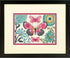 Dimensions 'Butterfly Dream' Counted Cross Stitch Kit, 14 Count Ivory Aida Cloth, 7'' x 5'' Red...