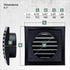Vent Systems 4'' Inch Anthracite Air Vent Cover Dryer Vents and Bathroom Exhaust Vents Pipe, Louvered Dryer Vent Cover - Exhaust, Supply Air Regis...