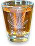 2oz Pot Leaf Go Green Shot Glass...