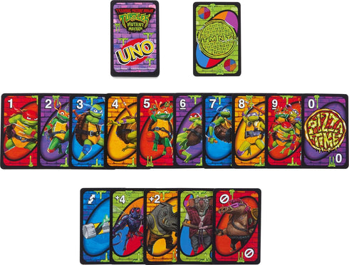 Mattel Games UNO Teenage Mutant Ninja Turtles Mutant Mayhem Card Game for Family Night, Travel & Camping...