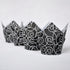 Muffin Greaseproof paper Baking cupcake cups, 2"(Bottom diameter) x 3-1/2"(Height) Black Fancy Floral Print Tulip Baking Cup Case of 125 pcs (125,...