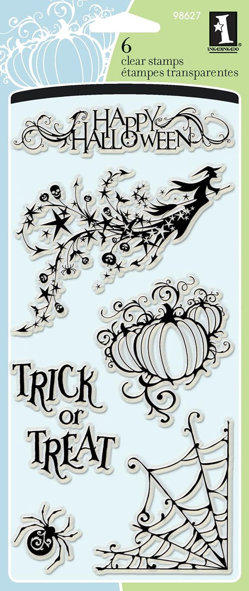 Inkadinkado Clear Stamp Set, All Hallows Eve...