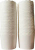 50-Pack Paper Baking Cups, Greaseproof Disposable Cupcake Liners (White, Large Cups)...