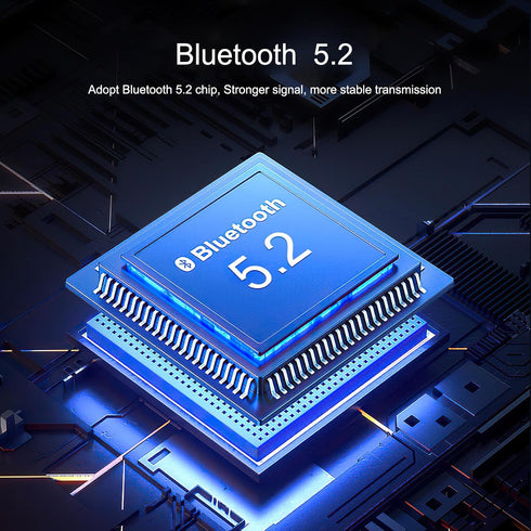 JXTZ Bluetooth 5.2 Transmitter Receiver, HiFi Bluetooth Audio Adapter with Display, Wireless Audio Adapter for Music Streaming Sound System, Headp...