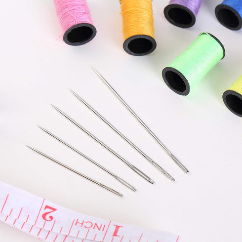 Mr. Pen- Large Eye Needles for Hand Sewing, 50 pcs, 5 Sizes, Silver, Embroidery Needles for Hand Sewing...