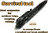 Uzi Tactical Pen with CuffKey in the Cap, Refillable Ultra Durable Aircraft Aluminum Ballpoint Pen Writing Tactical Pen Self Survivor Pen (Black)...