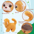 Easfan Walking Monkey Plush Toy Electric Interactive Monkey Stuffed Animal Barking Tail Wagging Head Nodding Monkey Pet Toy Christmas Birthday Gif...