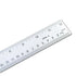 VINCA SSRN-12 Stainless Steel Office Drawing Ruler 0-12 Inch 0-30cm with Non Slip Cork Base Measuring Tool...