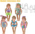 18-Inch Doll Clothing Accessories Sets - Different Mermaid Princess Costume Dress for Daughter Mother Friend Gift 35Pcs...