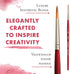 Princeton Velvetouch Paintbrush, Size 3, Scarlet...