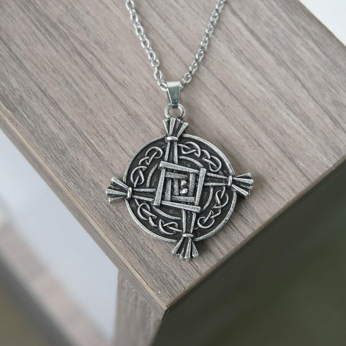 St. Brigid Pendant Necklace Irish Celtic Cross Necklace...
