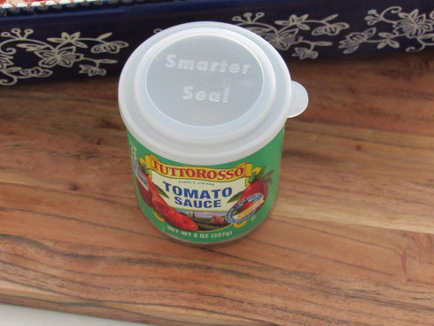 Smarter-Seal, Food Can Lids/Covers, 8-Pack, Clear Color, 4 Small Lids & 4 Large Lids - Fits Most Sizes...