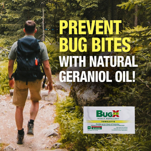 Bug X FR Deet Free Insect Repellent Spray (4 oz. Bottle) - Naturally Derived Geranium Oil Repellent for Protection Against Mosquitos & Ticks...