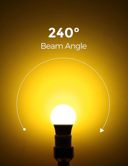 LOHAS Bug Light Bulb Yellow LED Bulbs, Outdoor Porch Lights, Amber Bedroom Night Light Bulb A15 Bugs LED Bulbs, 40W Equivalent E26 Edison Bulb(5W)...