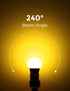 LOHAS Bug Light Bulb Yellow LED Bulbs, Outdoor Porch Lights, Amber Bedroom Night Light Bulb A15 Bugs LED Bulbs, 40W Equivalent E26 Edison Bulb(5W)...